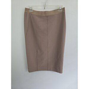 By Malene Birger Poison Tan Straight Stretchy Knee Length Pull On Pencil Skirt M